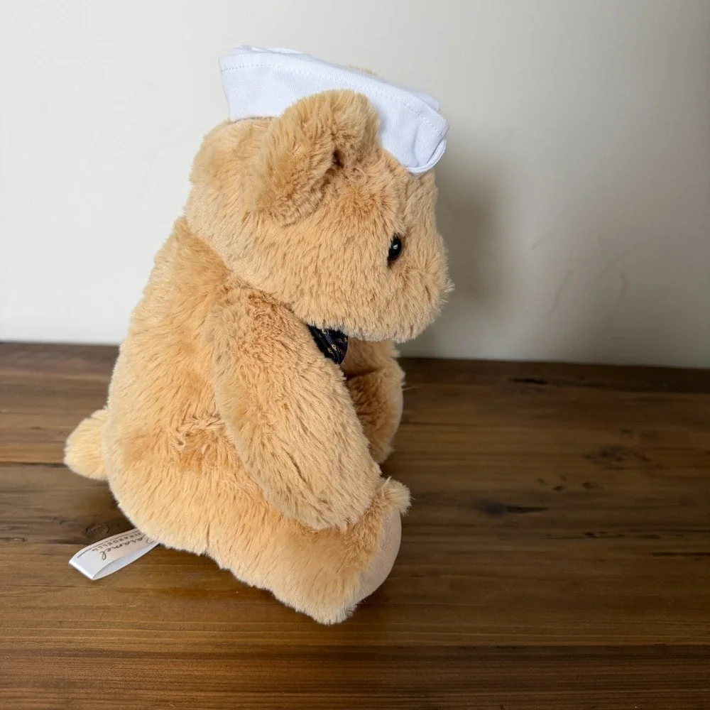 Ghirardelli Caramel the‎ Bear Keepsake Plush Teddy Bear with Hat and Bowtie